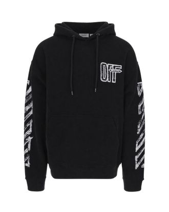 Off-white Black Relaxed Logo Hoodie