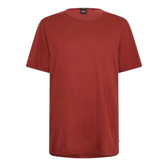 HUGO BOSS Heren Tiburt Effen T-Shirt (Bruin)