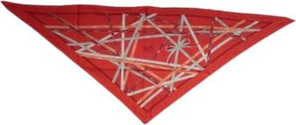 Herm&egrave;s Pre-owned Scarves, female, Multicolor, Size: ONE SIZE Pre-owned Silk Scarf