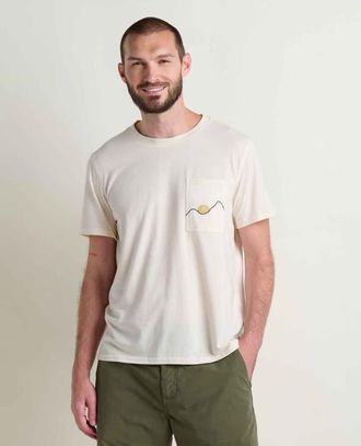 Toad & Co Mens Re-Form Embroidered Crew in Salt Embroidery at Nordstrom, Size Xx-Large