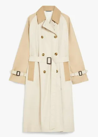 コート MAX MARA 'Ronco' trench coat Beige Long linen cloth trench coat, beige | 