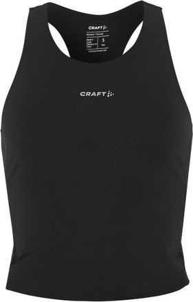 Craft Hypervent Cropped Pocket Singlet Laufshirt f&uuml;r Damen | schwarz