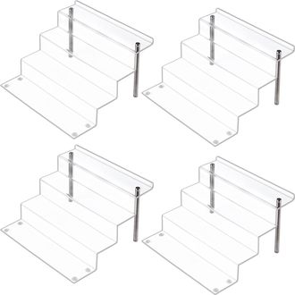OEM Soportes De Exhibici&oacute;n De Figuras Pops De Acr&iacute;lico, Soporte De Exhibici&oacute;n Grande De Cuatro Niveles Transparente, Ideal Para Exhibir O Coleccionar, Con