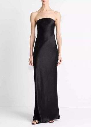 Vince Strapless Maxi Dress In Black