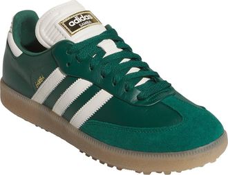 adidas Samba Golf Sneaker in Green/Off White/Gum4 at Nordstrom Rack, Size 11.5