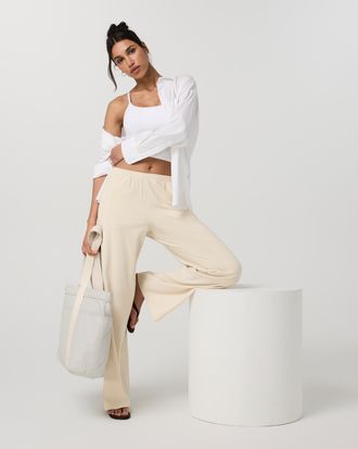 Vuori Clothing Villa Everyday Wideleg | Bleached Sand | XS, Size Extra Small