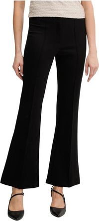 DKNY Wijde broek - Dames - Wijde Broeken - Zwart - L - Nylon - Broeken