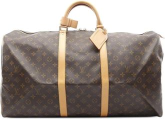 Louis Vuitton Pre-owned Weekend Bags, female, Brown, Size: ONE SIZE Pre-owned Keepall 50 Travel Bag