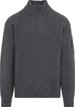 C.P. Company C.P. Company - Half-Zip Knit - Knitwear - Hombre - Gris - XL