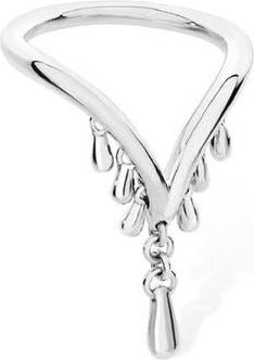 Lucy Quartermaine Wishbone Ring in Sterling Silver at Nordstrom, Size 8.5