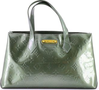 Louis Vuitton Grey Monogram Vernis Wilshire Pm (Authentic Pre-Loved)