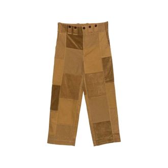 Junya Watanabe Broeken, Heren, Bruin, S, Katoen, Wr-P029 Broek