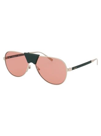 Ferragamo Womens Sunglasses Gold Metal