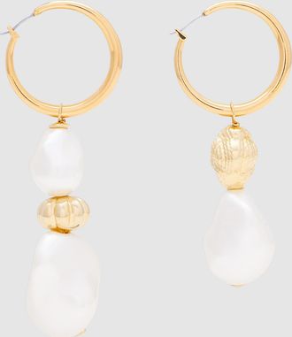 Vanessa Baroni Boucles doreilles Irregular Organic Pearl Pearl