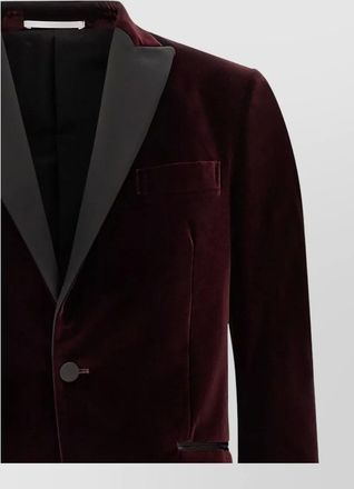 Pal Zileri cotton velvet single-breasted blazer