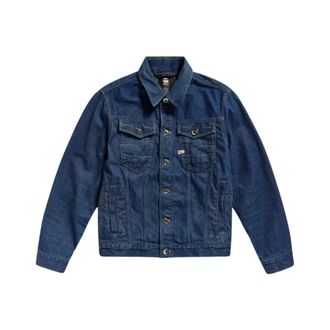 G-Star Heren, Jassen, Blauw, Maat: 2XL Katoen