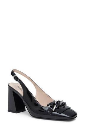 Nero Giardini Slingback Square Toe Pump in Black at Nordstrom Rack, Size 10Us / 40Eu