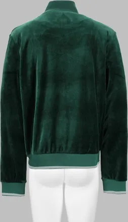 Casablanca Velvet Zip Jacket - Green