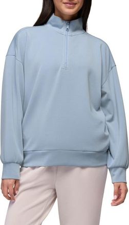 Prana Shea Soft Relaxed Half Zip Pullover in Glacier Skies at Nordstrom, Size X-Large
