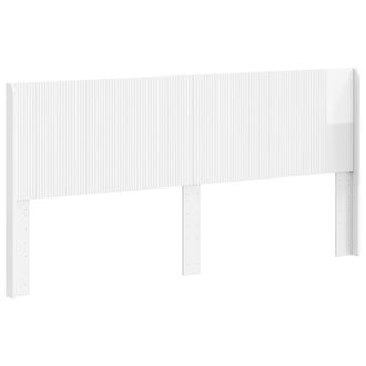 vidaXL Cabecero Blanco Brillante Madera De Ingenier&iacute;a Vidaxl