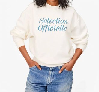 Clare Vivier Oversized Sweatshirt In Oyster White