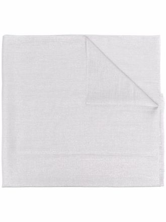 Brunello Cucinelli fringed-edge scarf - women - Silk/Cashmere/Polyamide - One Size - Grey