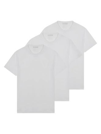 Prada T-shirt girocollo (3 pezzi) - Bianco