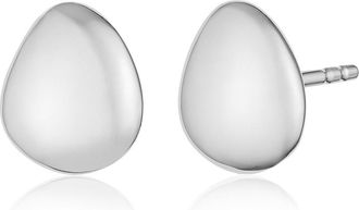 Monica Vinader Sterling Silver Nura Small Pebble Stud Earrings