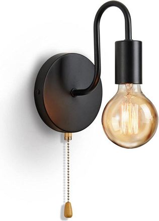 OEM L&aacute;mpara De Pared - E27 - Negra - Estilo Industrial Vintage
