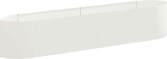 vidaXL Cama De Jard&iacute;n Elevada Blanco 220 X 40 X 40 Cm Acero Vidaxl