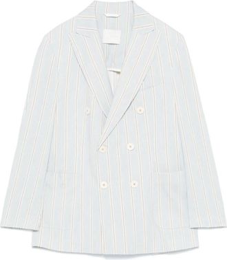 Circolo 1901 Lichtblauwe Blazer met Schoudervullingen - Dames - Blazers - Blauw - M - Jassen