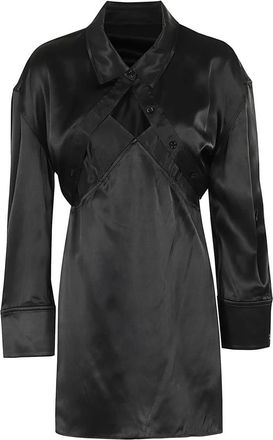 Alexander Wang Slip Dress - Dames - Korte kleedjes - Zwart - XS - Kleedjes