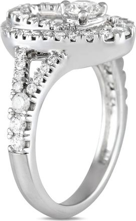 Luxury Bazaar Anello in oro bianco 14 carati con diamanti