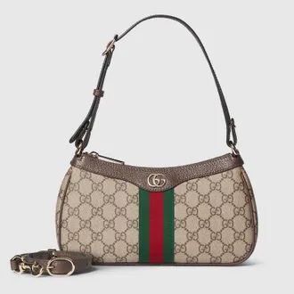 Gucci Ophidia Small Shoulder Bag, Beige, GG Canvas
