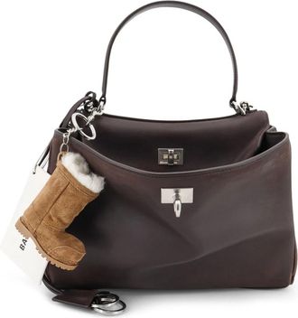 Balenciaga Rodeo Kleine Schoudertas - Dames - Handtassen - Bruin - ONE Size - Leer - Tassen