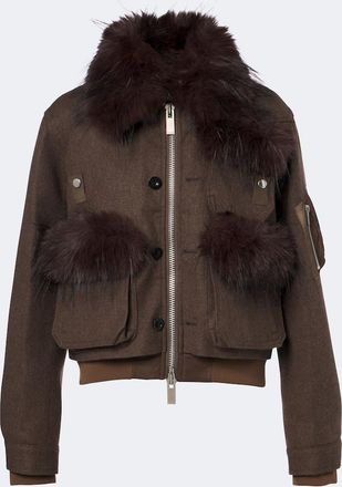 sacai Wool blouson jacket