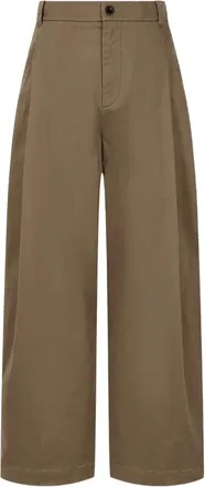 TOMBOY Broek met riemlussen en plooien - Bruin