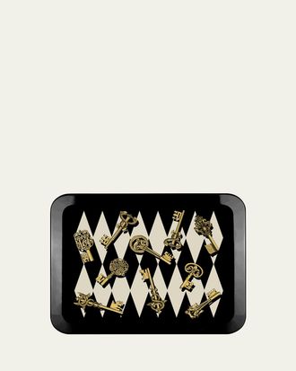 Fornasetti Chiavi oro e Rombi Tray