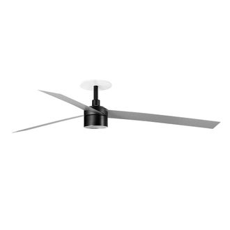 Netlighting Cruiser Recessed 160cm TEK LED Ceiling Fan Black Aluminium Blades