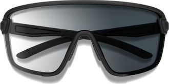 Smith Bobcat Photochromic 135mm ChromaPop Shield Sunglasses in Matte Black /Clear To Gray at Nordstrom