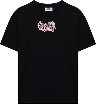 GCDS T-shirt met Apple-print - Heren - T-shirts - Grijs - M - Katoen - Tops