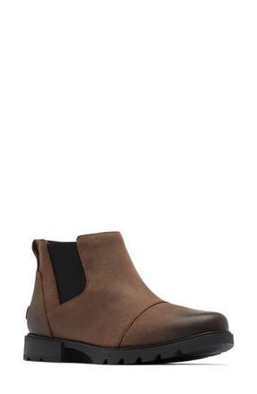 Sorel Emelie III Waterproof Chelsea Boot in Tobacco/Black at Nordstrom Rack, Size 7