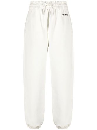 Off-white logo-embroidered track pants