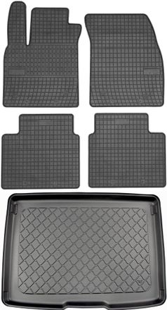 OEM Juego De Alfombrillas De Goma Para Coche Y Alfombrilla Para Maletero Para Ford Focus Iv Hatchback Desde Septiembre De 2018