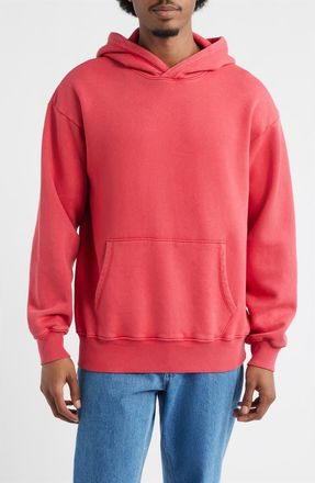 BP. Washed Fleece Hoodie in Red Beauty at Nordstrom, Size Xx-Large