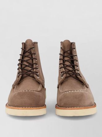 Red Wing Shoes lace up round toe ankle moc shoes