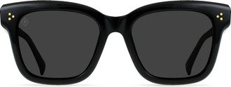Raen Optics Breya 54mm Polarized Square Sunglasses in Recycled Black/Smoke Polar at Nordstrom