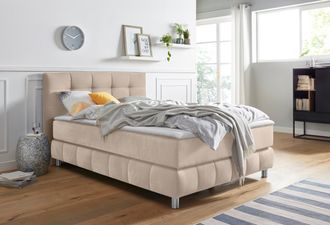 ANDAS Boxspringbett »Salo« incl. Topper, 6 Breiten, 2 Härtegrade, TFK auch in Härtegrad 4