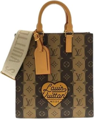 Louis Vuitton Pre-owned Sac Plat Messenger Monogram Schoudertas - Dames - Vintage Shopper - Bruin - ONE Size - Vintage