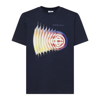 Casablanca T-Shirts, male, Blue, Size: 2XL Shockwave T-Shirt